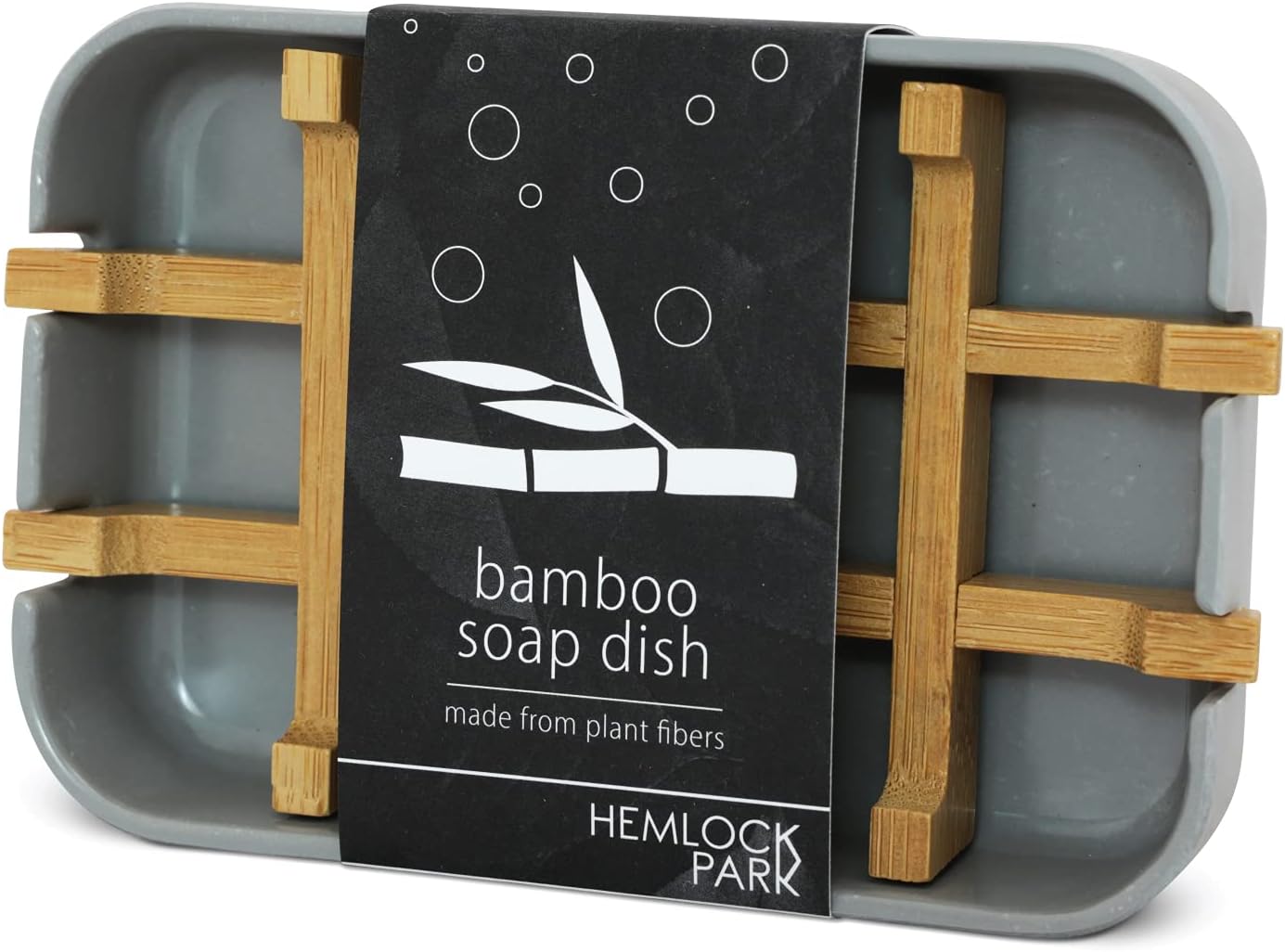 Bamboo Soap Dish 100 PlantBased Natural Fiber Soap Deck for Kitchen Bath Shower