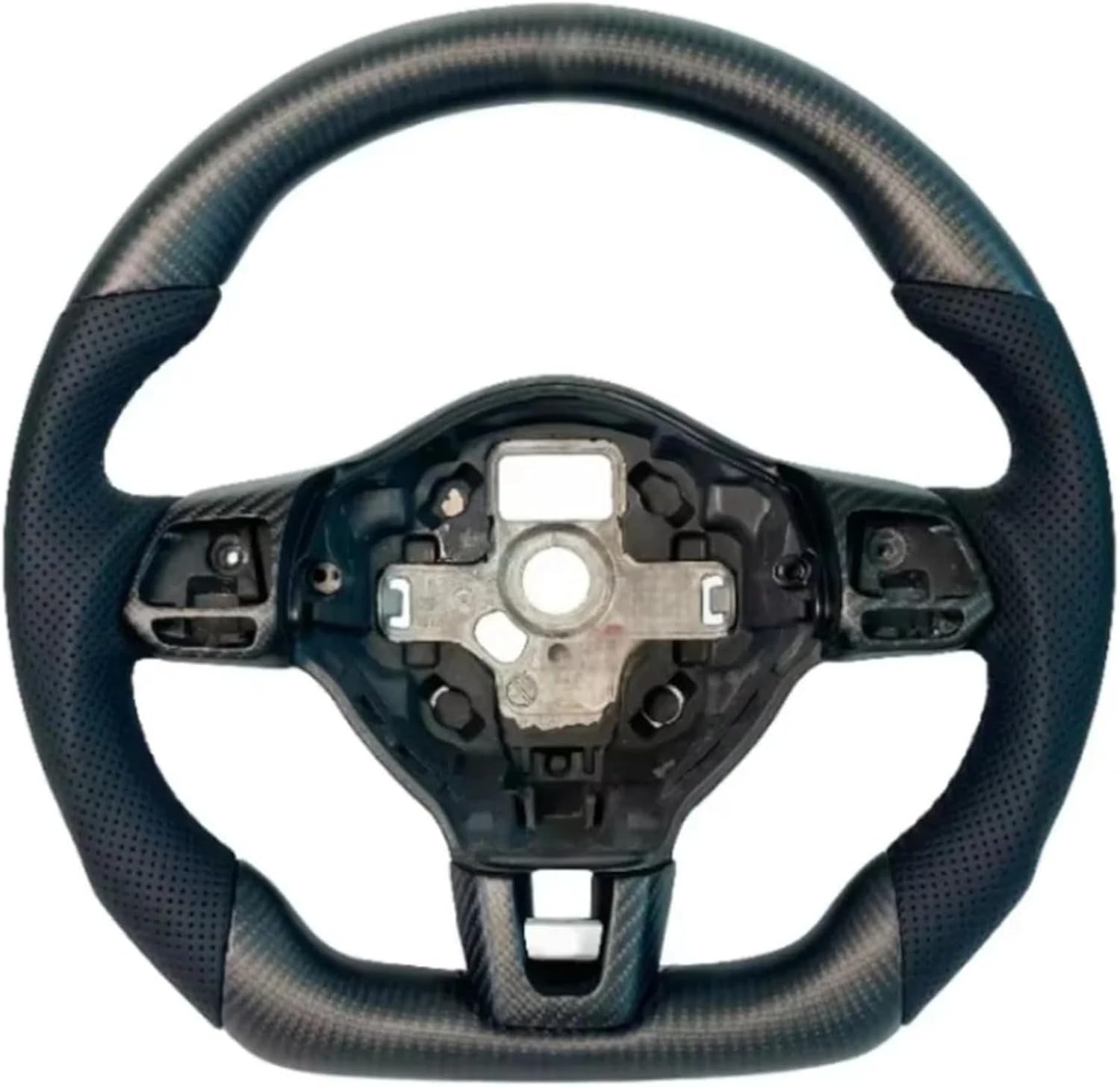 Car Accessories Matte Carbon Fiber Steering Wheel Parts B7 Passat For Volkswagen MK6