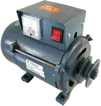 7KW Belt-Driven Permanent Magnet Generator Head, 220V Single Phase, Pure Copper Coil, for Lighting Use Only Color 7KW