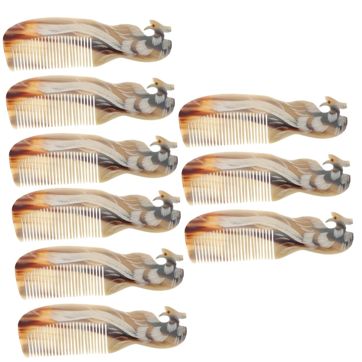 MAGICLULU 9piezas Peine Natural De Peines Desenredantes Portátiles Para Hombres y Mujeres Para Cabello Rizado y Lacio Accesorio De De Alta Durabilidad
