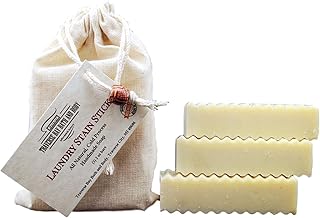 Traverse Bay Natural Stain Remover Sticks with Essential Oils 3-pack of 2oz Bars - Gets Clothes & Laundry Cleaner, Removes Toughest Stains, Safe for Baby, Eco-Friendly, Handmade in USA