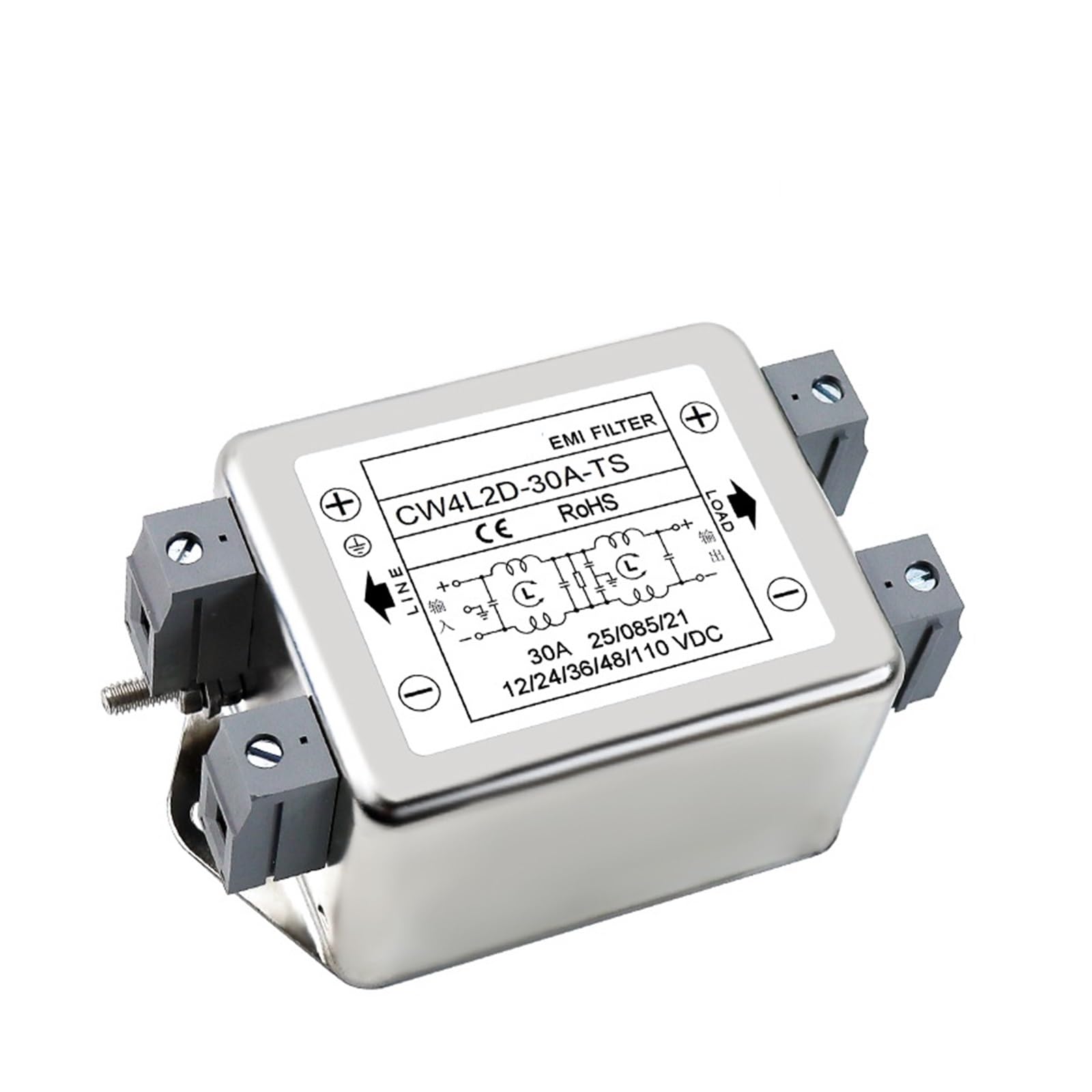 Amazon.co.jp: Emi Filter DC DC12 V24 V48 100V 10A 20A 30A Single
