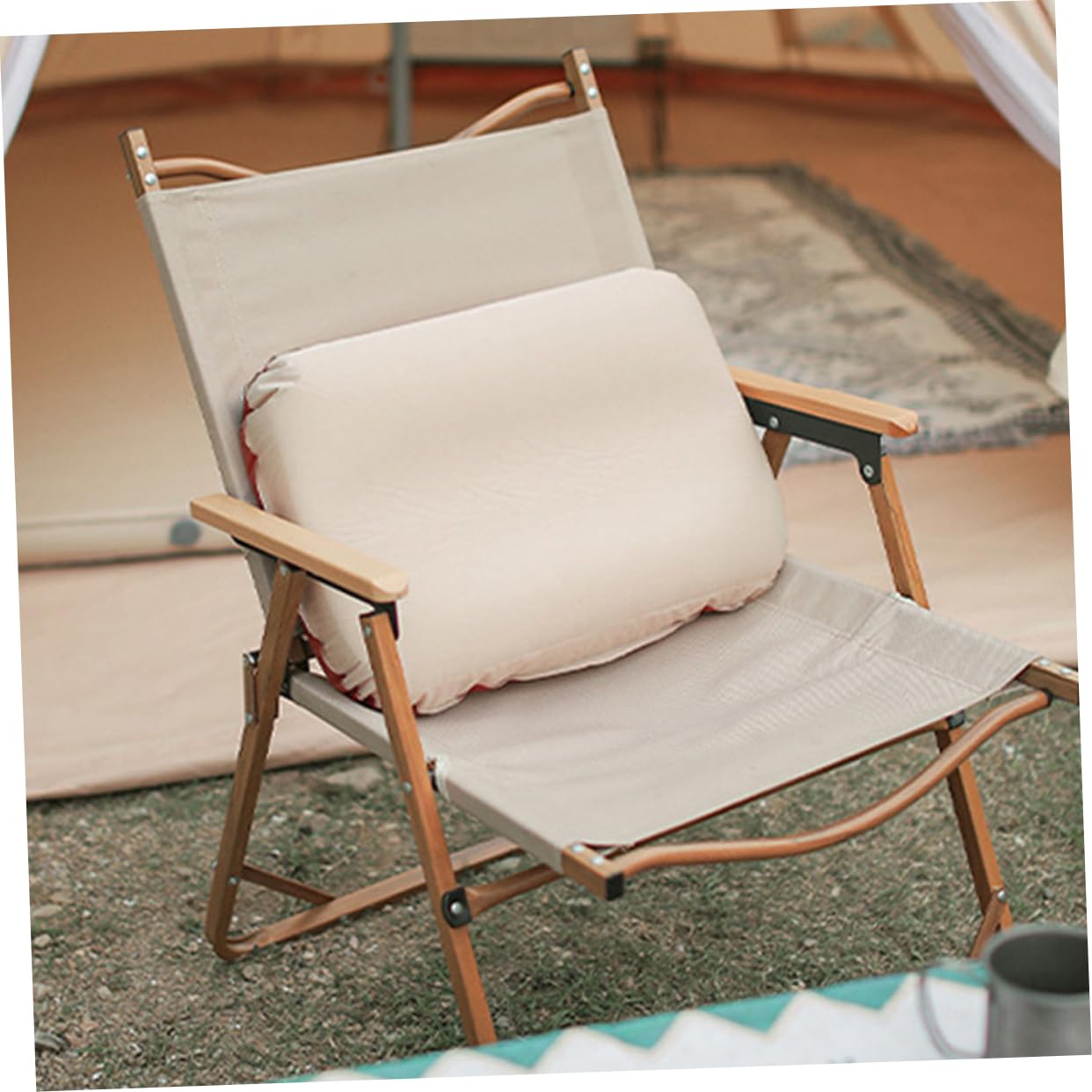 Happyyami Oreiller de Camping Gonflable, Design Ergonomique, Hauteur Réglable, Facile à Dégonfler, pour Voyages et Extérieur, Compact et Portable