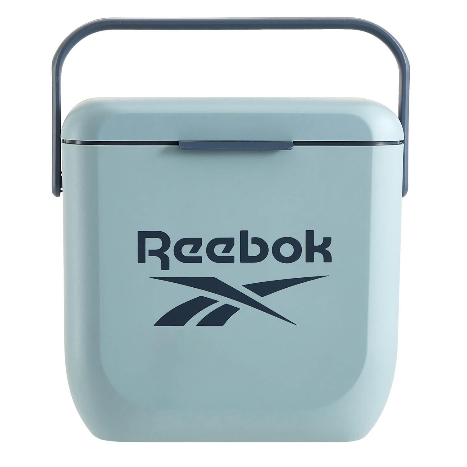 Reebok 8L Hard Cooler,Officially Licensed Portable Ice Chest with Handle, Holds 12 Cans, 12-Hour Ice Retention,Light Blue
