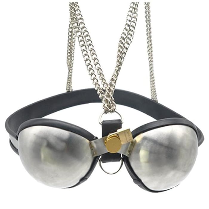 Metal bra, stainless steel toys, the size can be adjusted,