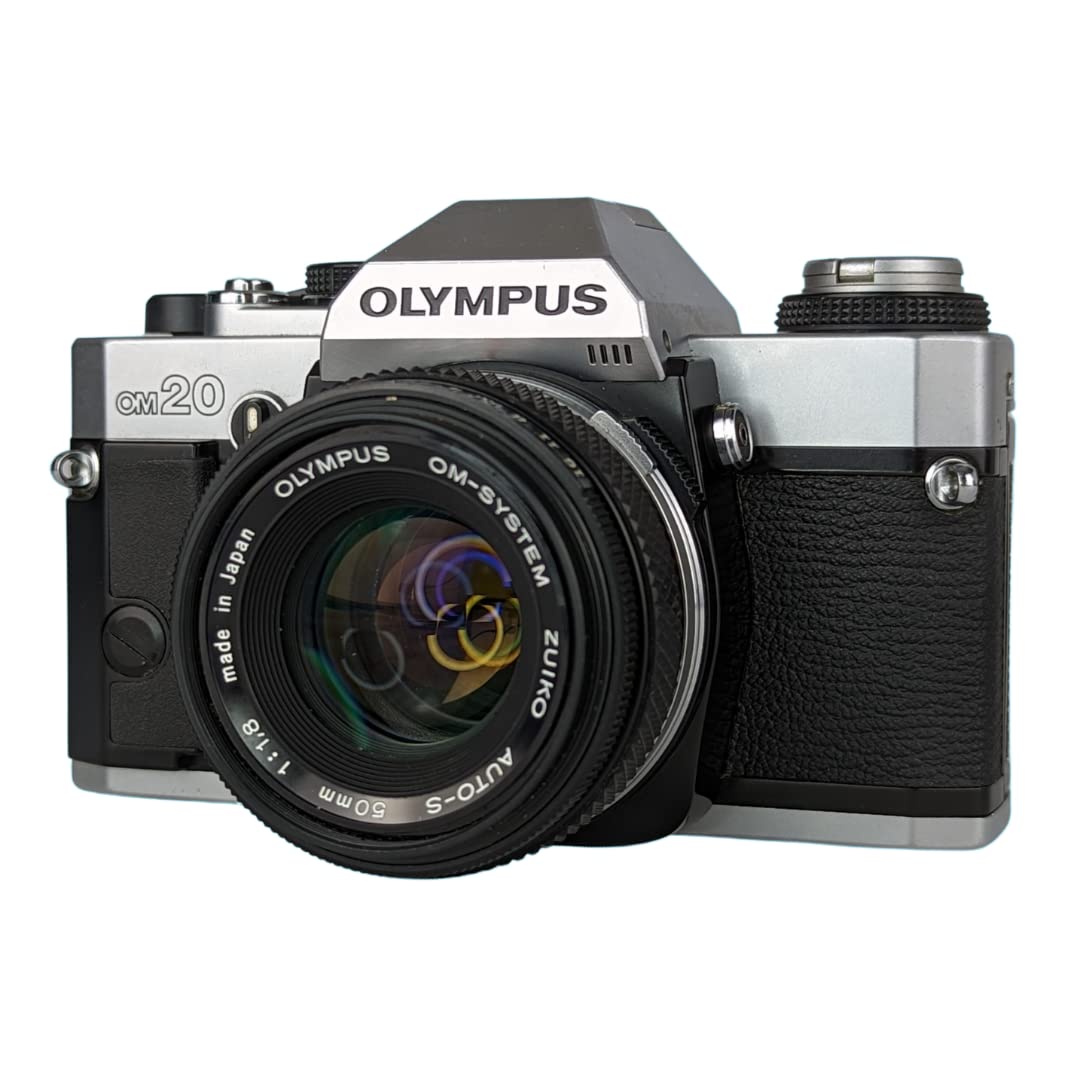 Olympus OM20 Vintage SLR 35mm Film Camera with f/1.8 50mm Prime