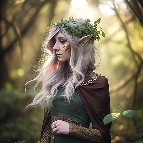 Miniatura 4 de Disfraz de duendecillo de orejas de elfo, disfraz de látex suave puntiagudo, orejas de hada, vampiro élfico, Navidad, Halloween, cosplay, fiesta,