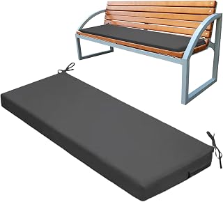 Acunny Cojín para banco de terraza, cojín de asiento de banco, cojín oscilante impermeable al aire libre | Reemplazo para tumbona, cojín de oscilación no deslizante, cojín suave para sofá