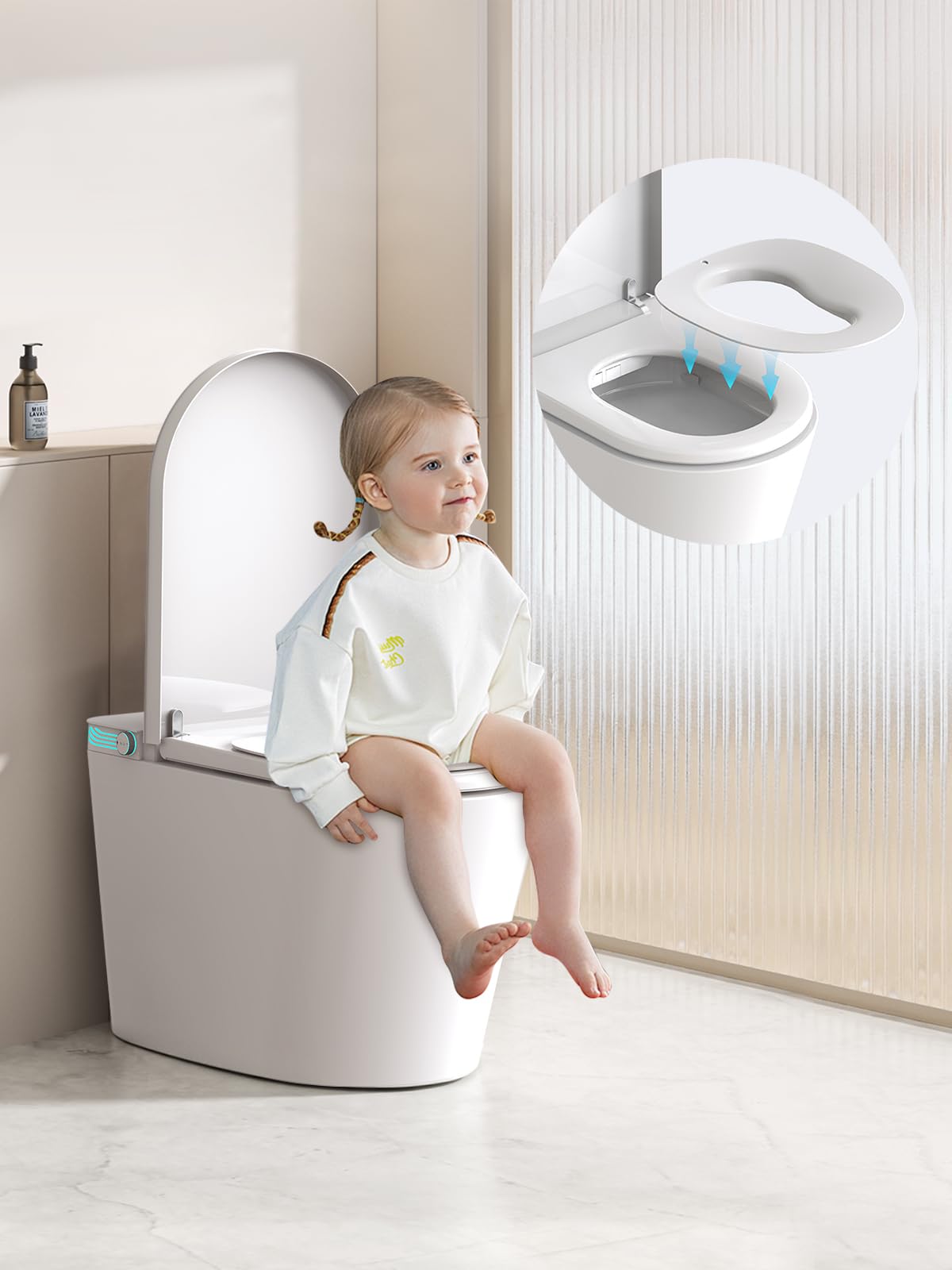 Smart Toilet ZY695A Kid Toilet Seat ZYP1 Bundle