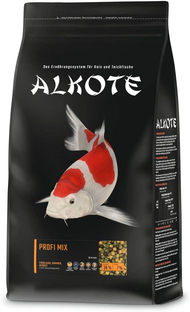 ALKOTE professional mix, higher-energy main food for koi, spring-summer-autumn, floating pellets, 6mm, 3 kg