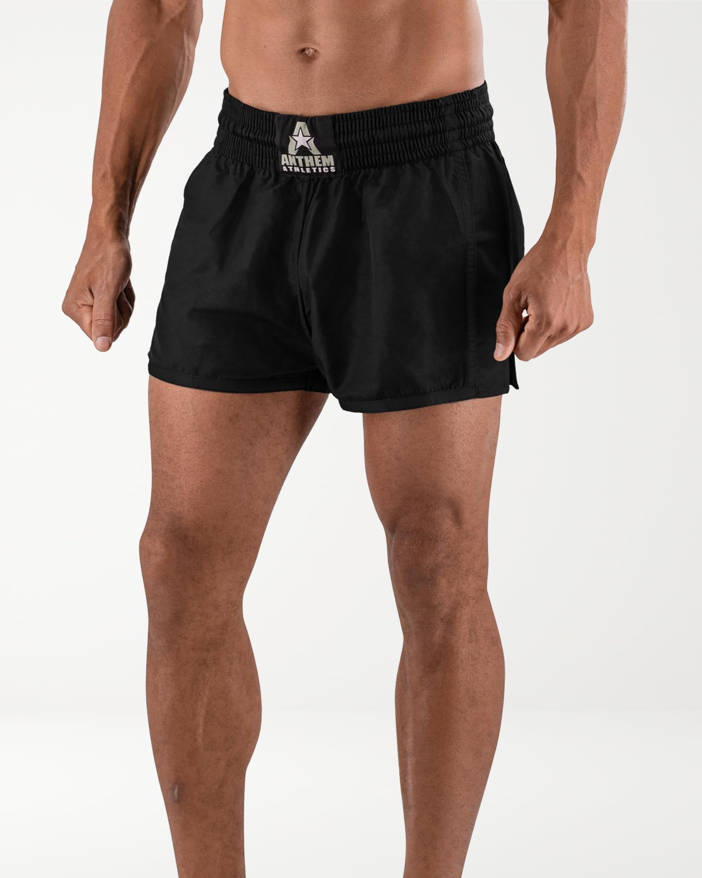 Anthem Athletics Pantaloncini Muay Thai Resolute - Kickboxing, Thai Boxe - Neri - Medi