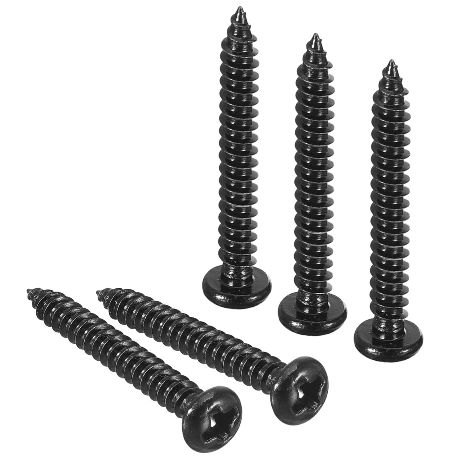 TA-VIGOR 100Pcs Self Tapping Screws, M3 Phillips Pan Head Screw, 25mm Round Head Tapping Screws