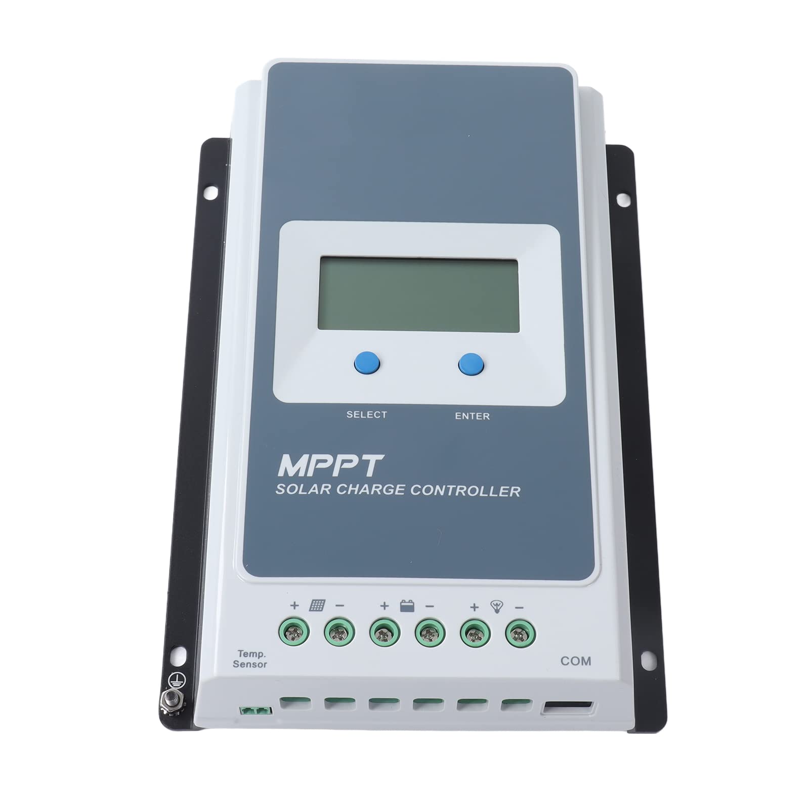 Kontroler ładowania Słonecznego MPPT, 20A 12V 24V Regulator z Uziemieniem Ujemnym z Czujnikiem Temperatury Pilot LCD do Układu Słonecznego z Akumulatorem żelowym LiFePO4 AGM