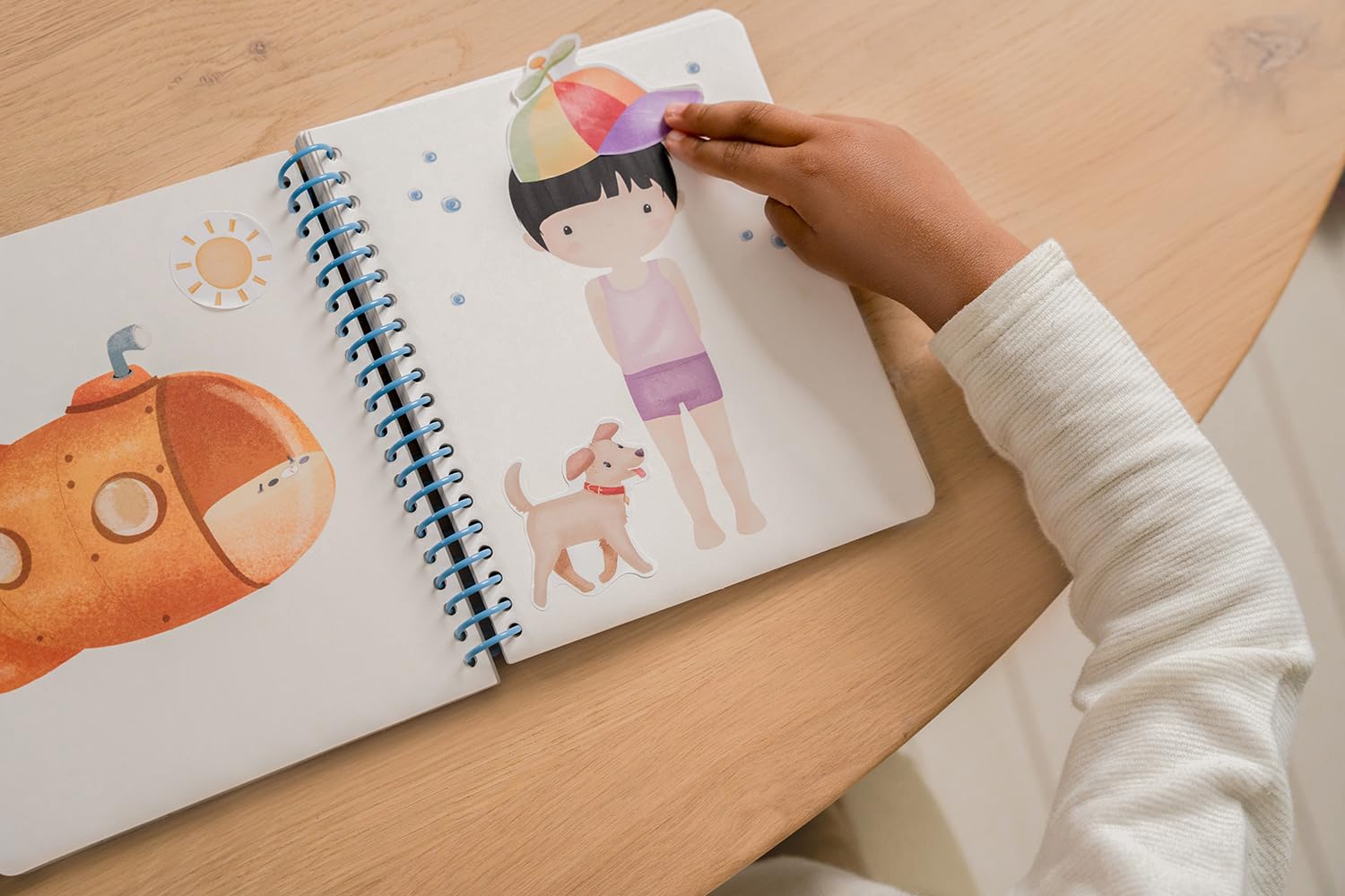 Little Dutch Libro con adesivi Dress me up Jim & Friends