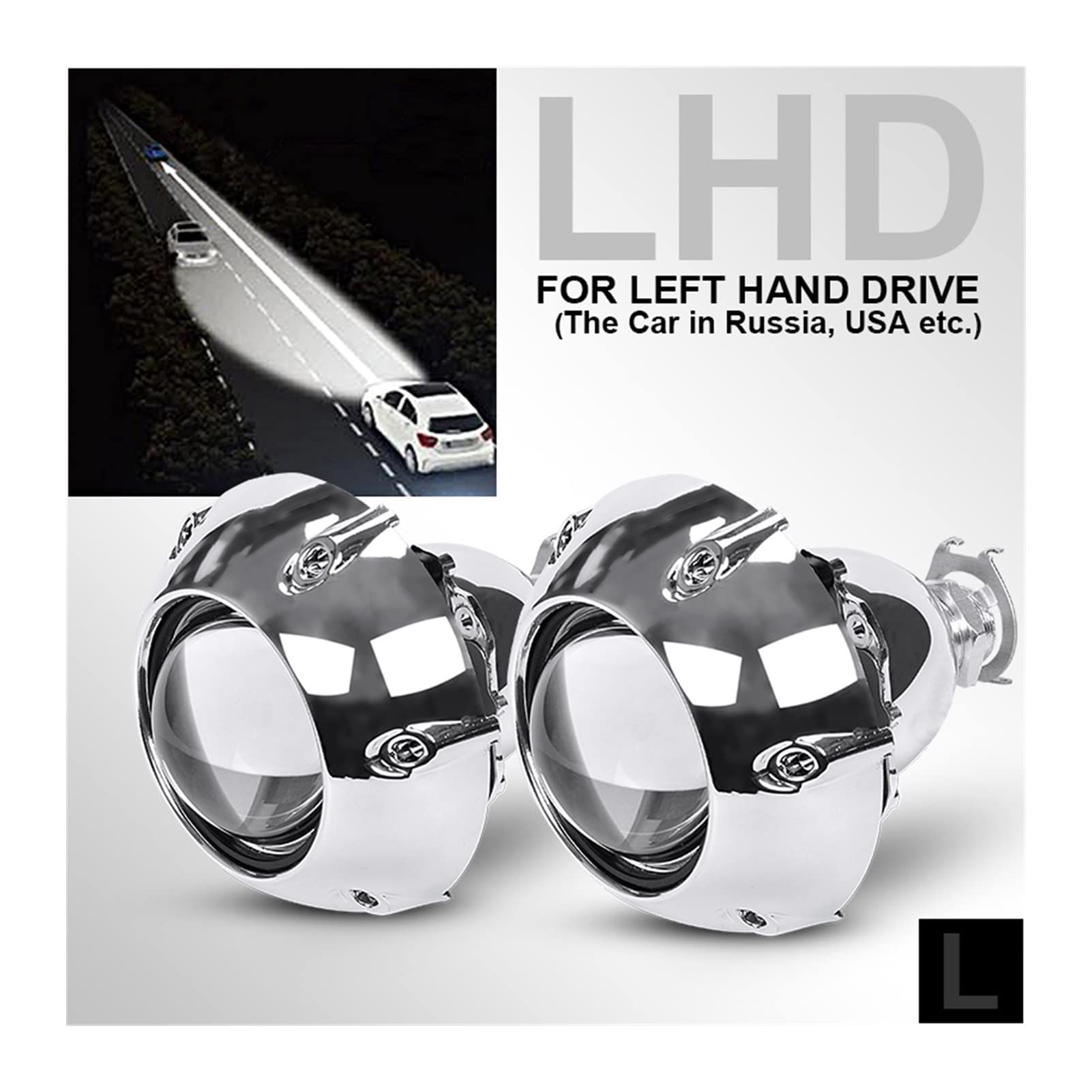 USヘッドライト 2倍2.5 "BI LEDプロジェクターレンズHI / LOビーム70W車LEDヘッドライトヘッドランプの改装 2X 2.5" Bi  LED Projector Lens Hi/Lo Bea : アリエオンラインストア - 通販 - Yahoo!ショッピング SUIYUANYA 2.5インチ 導いたプロジェクターレンズヘッドライト35W 6000Kカーオート 導いたヘッドランプ H4 H7