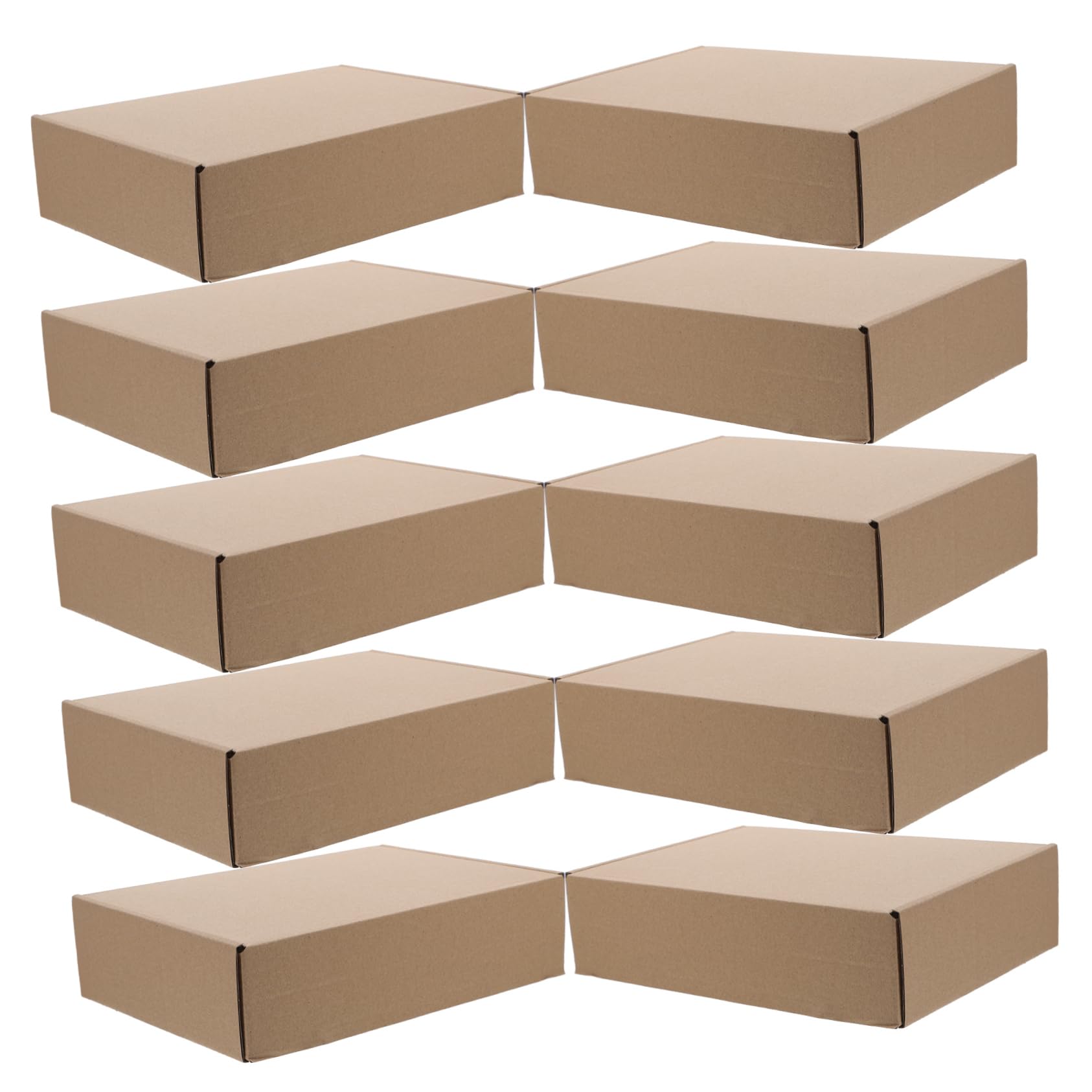 HOMSFOU 25piezas Cajas De Cartón Para Envíos Almacenamiento y Embalaje Cajas Postales Para Manualidades Para Mudanza De Almacenamiento
