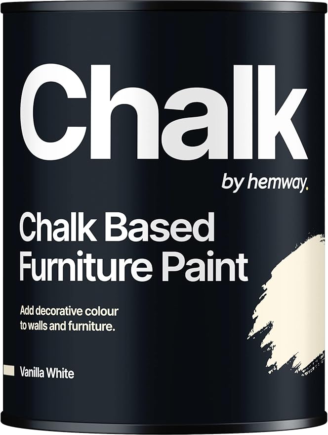 Hemway Matte Shabby Chic Chalk Based Furniture Paint 1L
