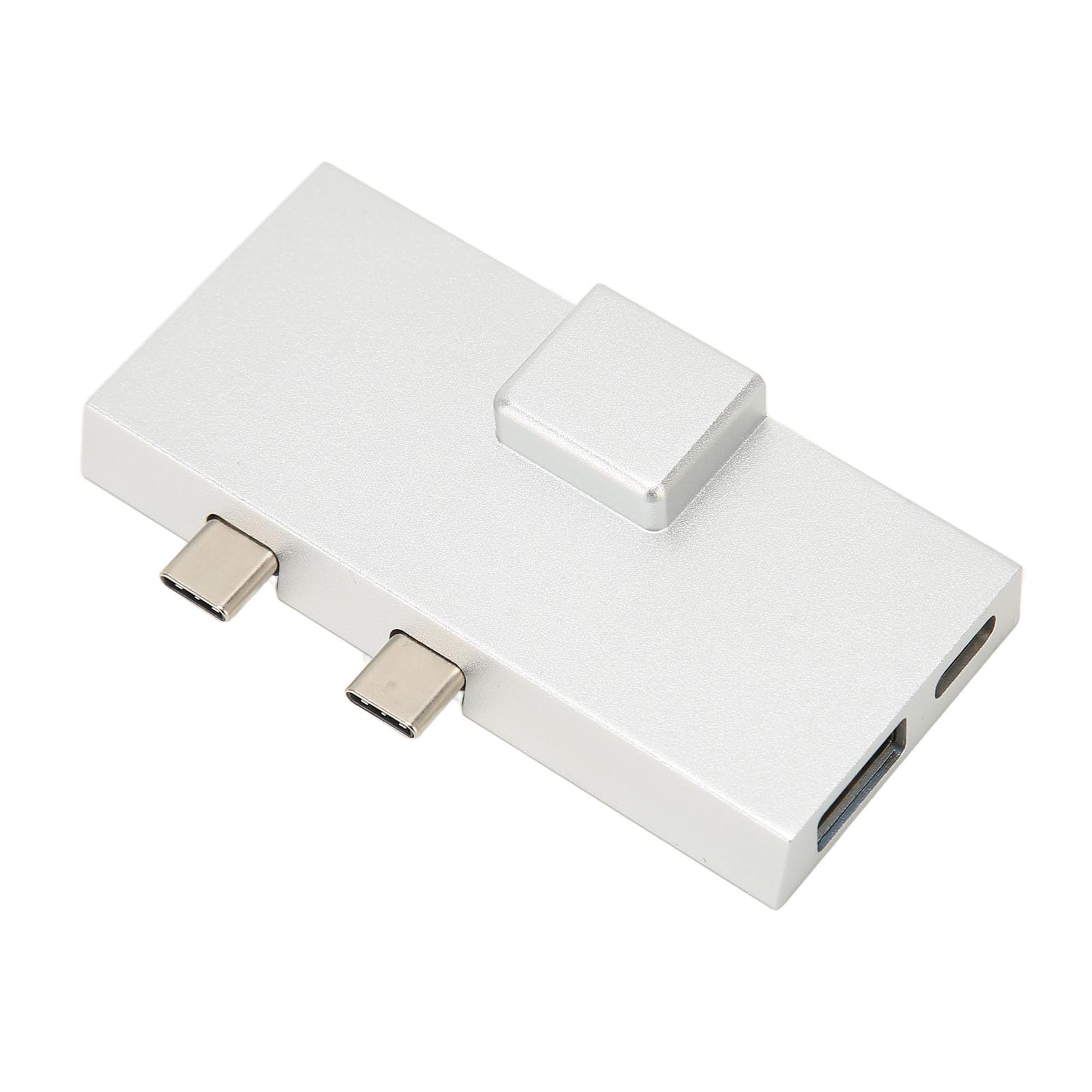 Docking station USB C Doppio hub di espansione USB C Professionale sette porte Plug and Play Adattatore per trasferimento dati ad alta velocità Lega di alluminio per esterni Pro 8