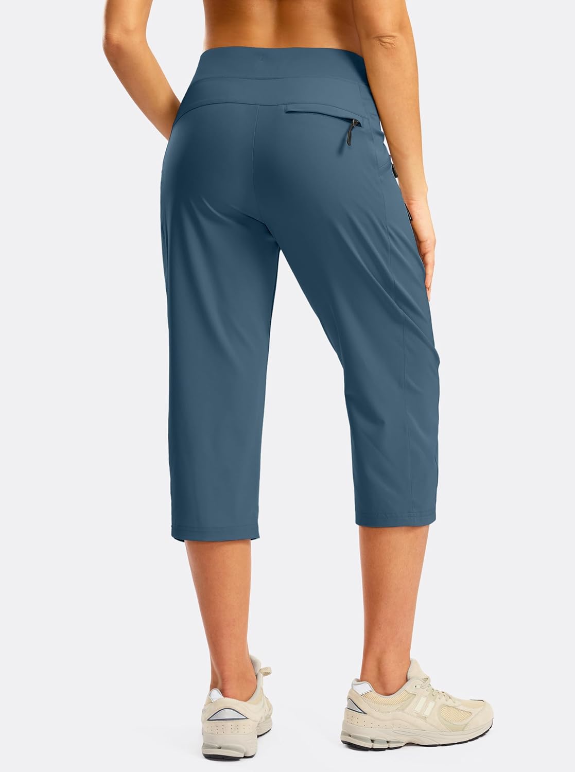 G GRADUAL Women's Capri Pants with 3 Zipper Pockets Lightweight Quick Dry Hiking Travel Capris Pants for Women Casual Summer - Image 2