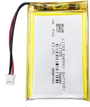 Liter energy battery 3.7V Lipo Battery 2000mAh Rechargeable Lithium ion Polymer Battery 704060 with JST Connector