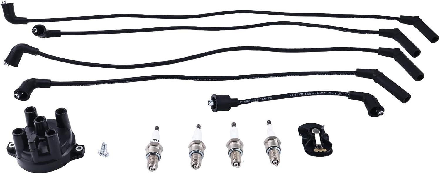 4G63 4G64 Ignition Tune Up Kit MD618364 MD972748 MD618262 MS851101 Compatible with Mitsubishi Engine Forklift