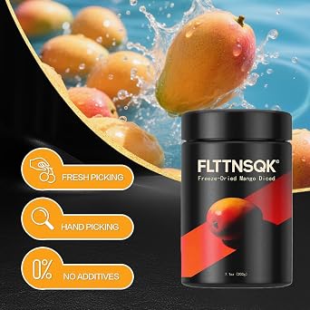 Freeze-Dried Mango Diced, 200g/7.1oz Fruit Snacks with 1 Ingredients