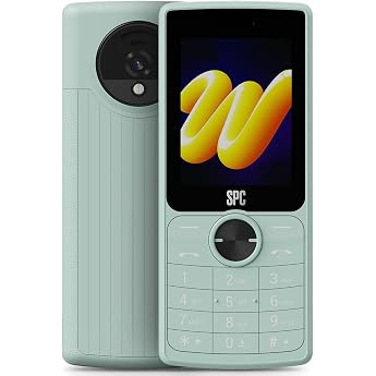 SPC Wild Cool - Simple Mobile Phone for Digital Break/Entry, Mint | No Apps/Social Media, 4G, FM Radio, Camera, Bluetooth Con
