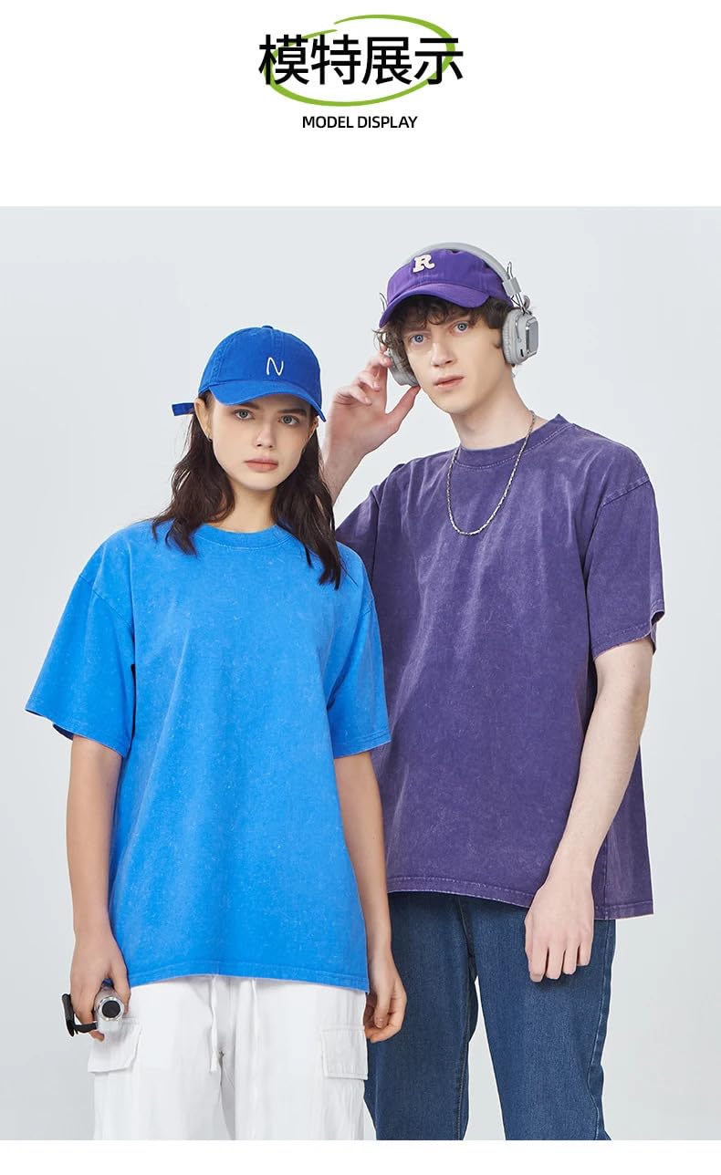 Camisetas De Manga Larga Hombre Patrón Personalizado Logot Camiseta De Algodón 250G Retro Suelta Manga Corta