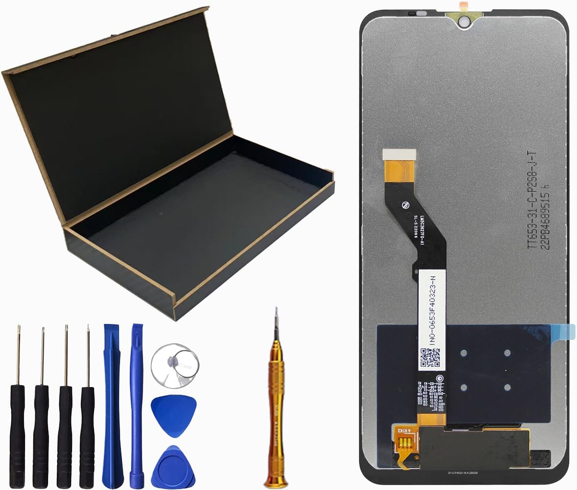 LCD Screen Display Touch Digitizer Assembly Replacement for Cricket Icon 3 LCD Screen EC211002 6.5"