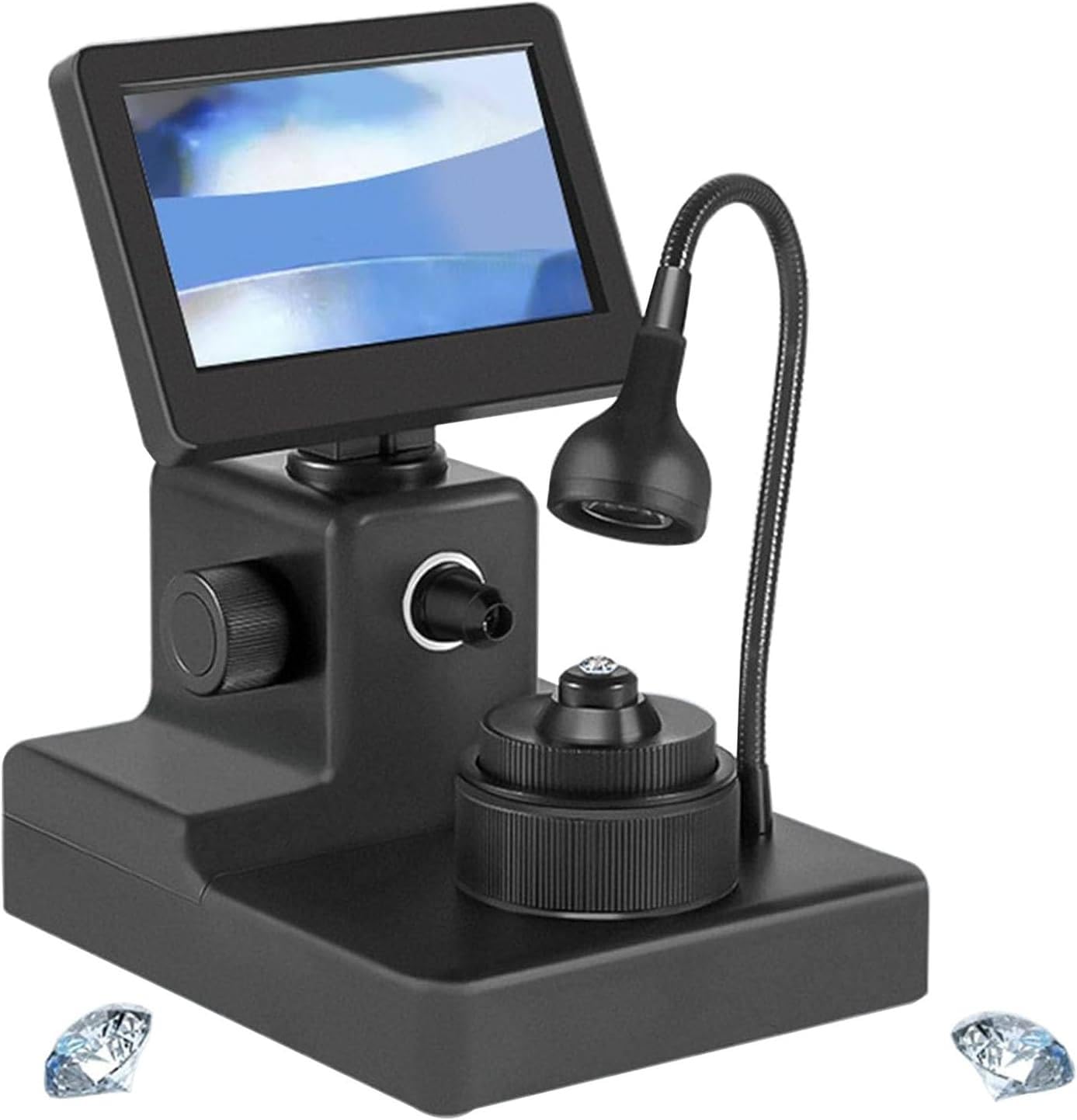 Cyfrowy Wizjer Diamentowy, Cyfrowy Mikroskop Lcd 4,3 Cala, Powiększenie 50–1000x, Ze światłem Wypełniającym LED, Do Biżuterii