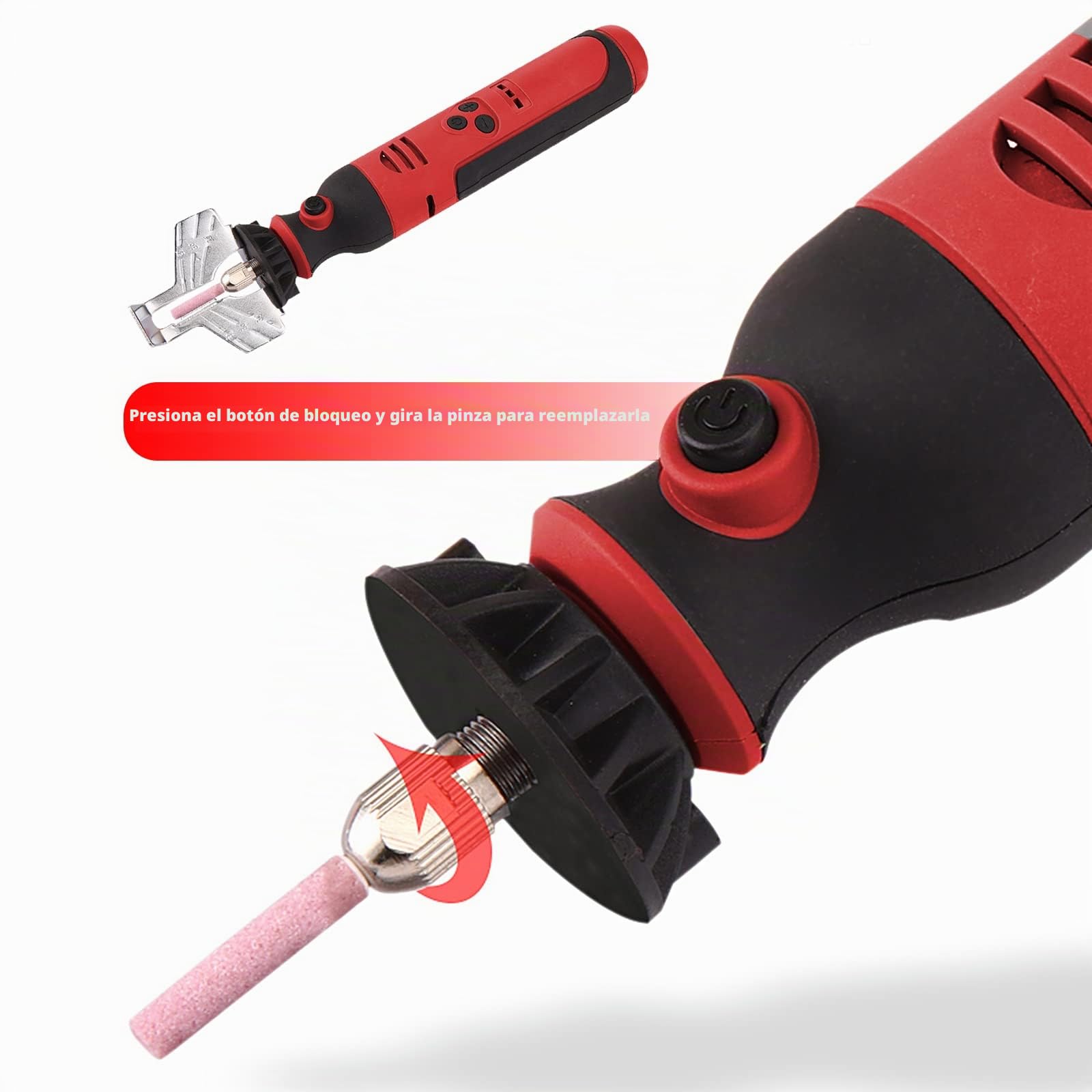 Afilador de motosierras eléctricas, inalámbrico USB, afilador de cadena de motosierra, mini lijadora de cadena, para lijar cadenas, pulir jade de madera