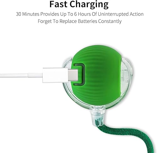 Miniatura 5 de Juguetes interactivos para gatos de interior, juguetes automáticos para gatos adultos aburridos de interior, activado por movimiento, verde