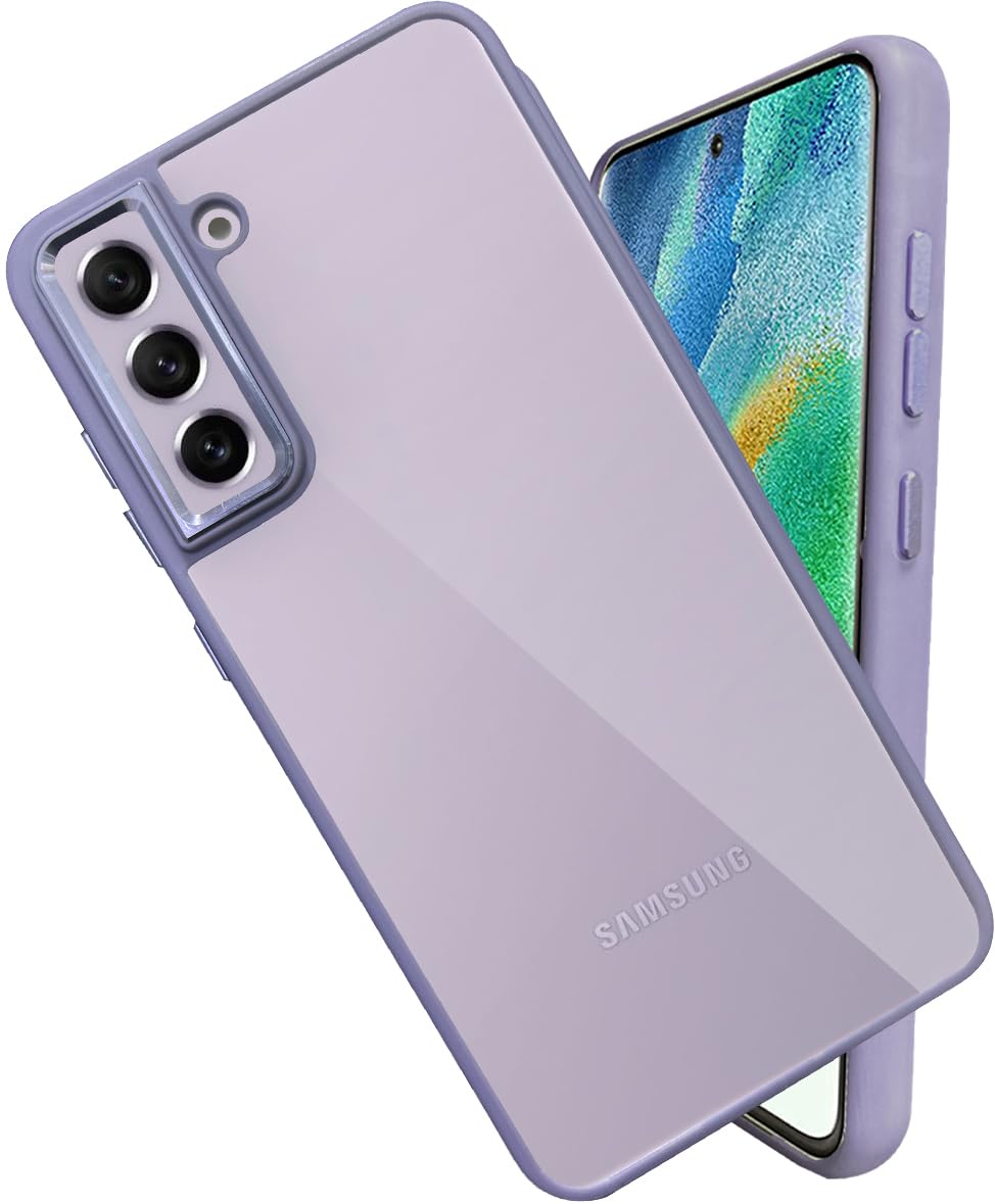 A rtistque Ultra Hybrid Clear Back Cover Case for Samsung Galaxy S21 FE | Drop Protection | Transparent | Smooth TPU Sides - Purple (B0CBRPBT5C) Amazon Price History, Amazon Price Tracker