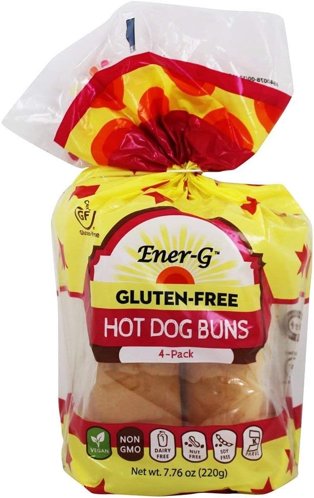 Ener-G Tapioca Hot Dog Buns - 7.76 oz