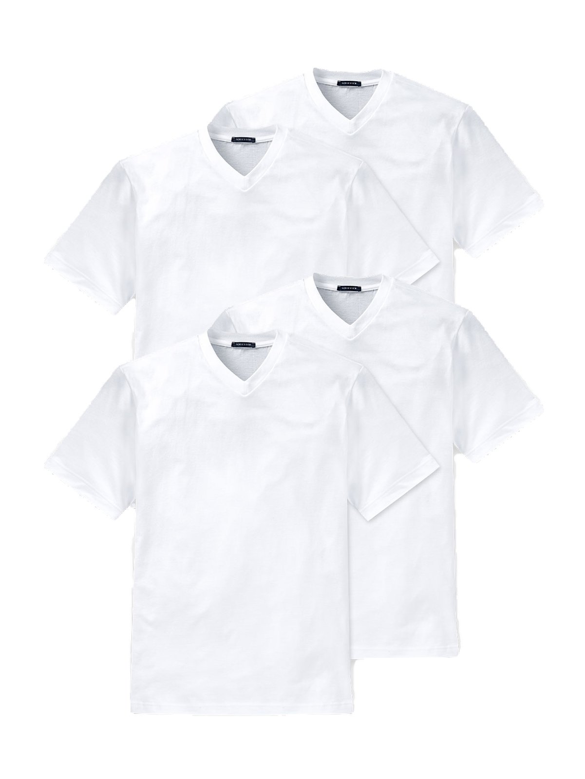 DeN00p Camiseta De Béisbol Con Cuello En V Para Hombre, Blanco/ Negro