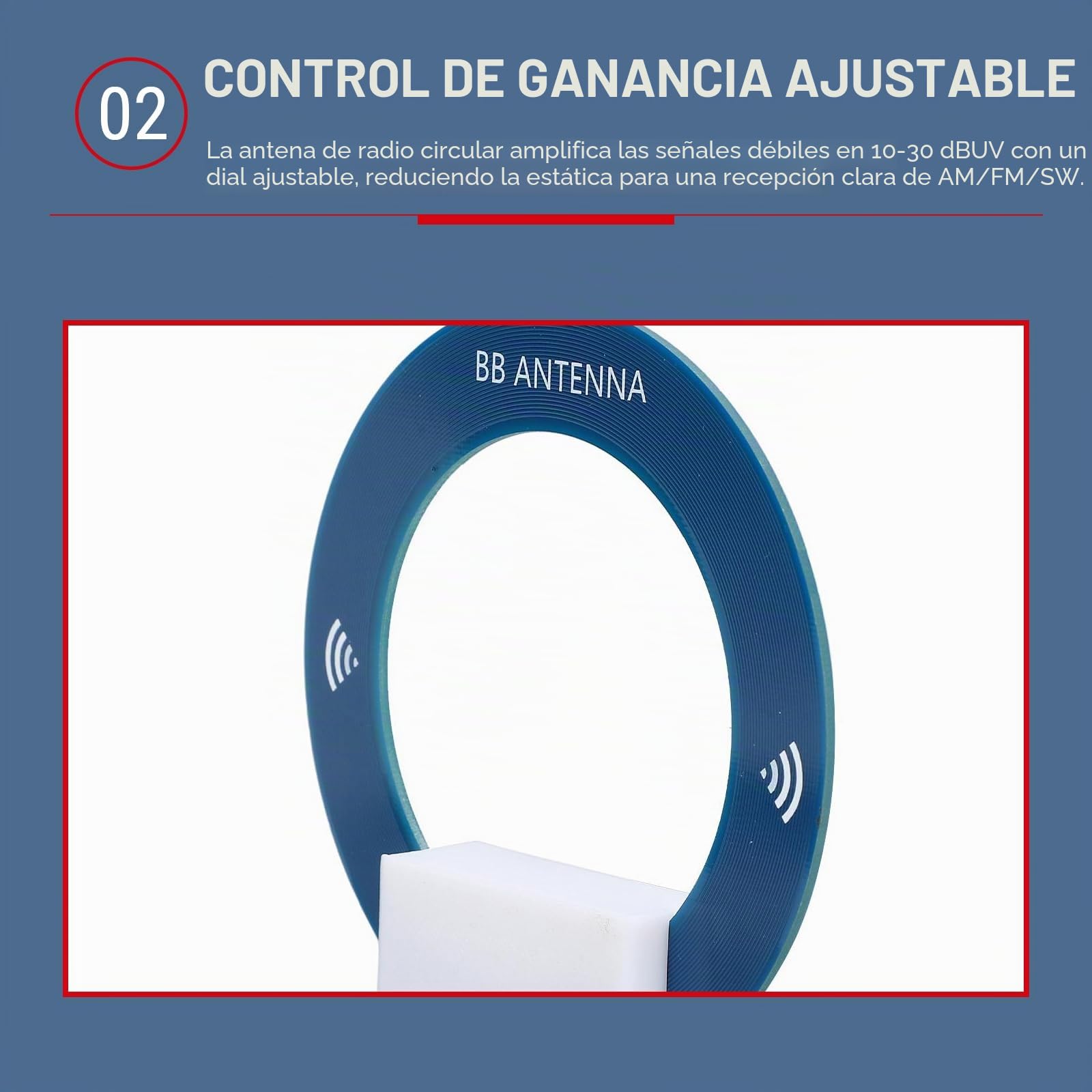 Antena SW Bucle, 9.9 kHz-181 MHz, mini antena, onda corta, receptor portátil, antena direccional de rotación SW Loop para Malachite SDR, TEF6686, SMA Radioaficionado con enchufe