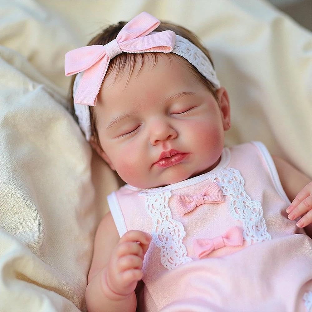 Zero pam Reborn Baby Dolls Silicone Full Body Girl, 20 Inch Realistic Baby Doll Girl - Image 2