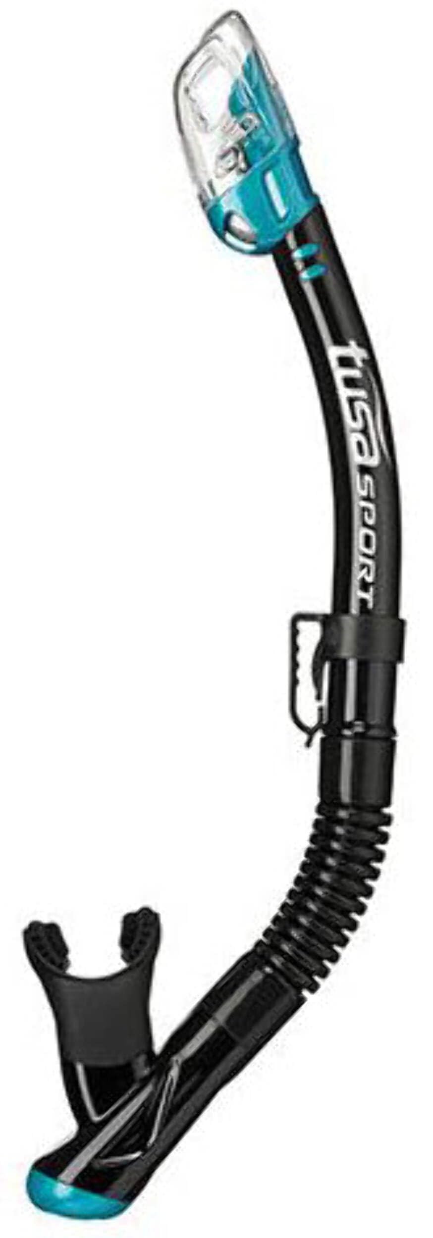 Tusa Sport Serene Dive Mask and Snorkel Set Adult Black Series (UC1625) Black/Fishtail Blue