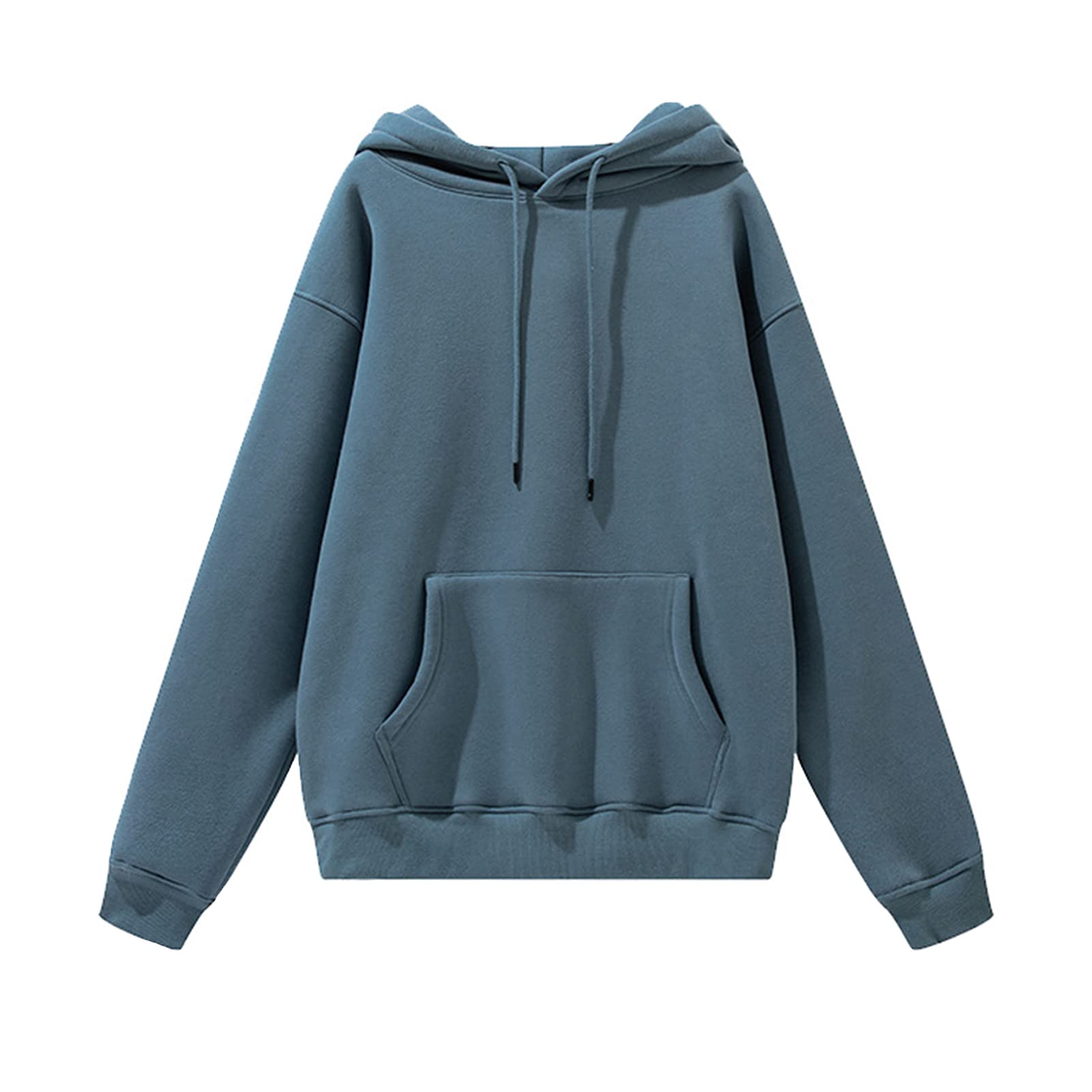 Unisex Hoodie Pure Color Hooded Sweater 