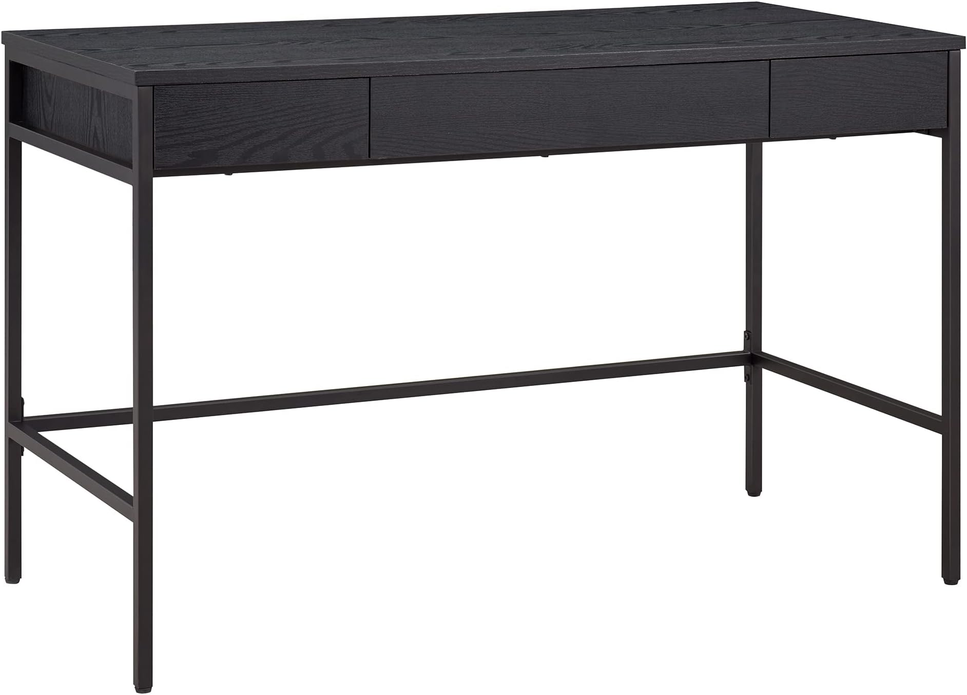 Evans 47.75'' Wide Rectangular Writing Desk in Black