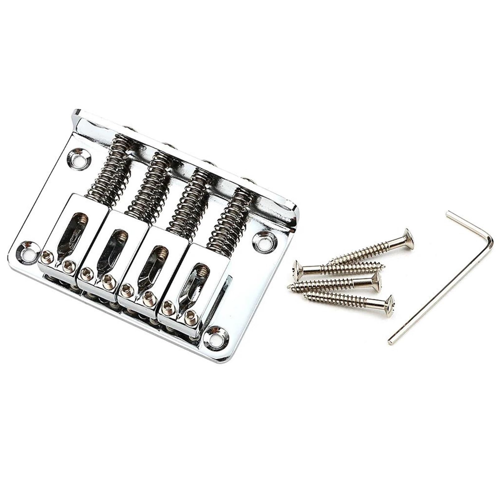 Set Ponti Per Chitarra Ponte hardtail per chitarra elettrica parti di ricambio per 4 corde migliorano la stabilità e il tono