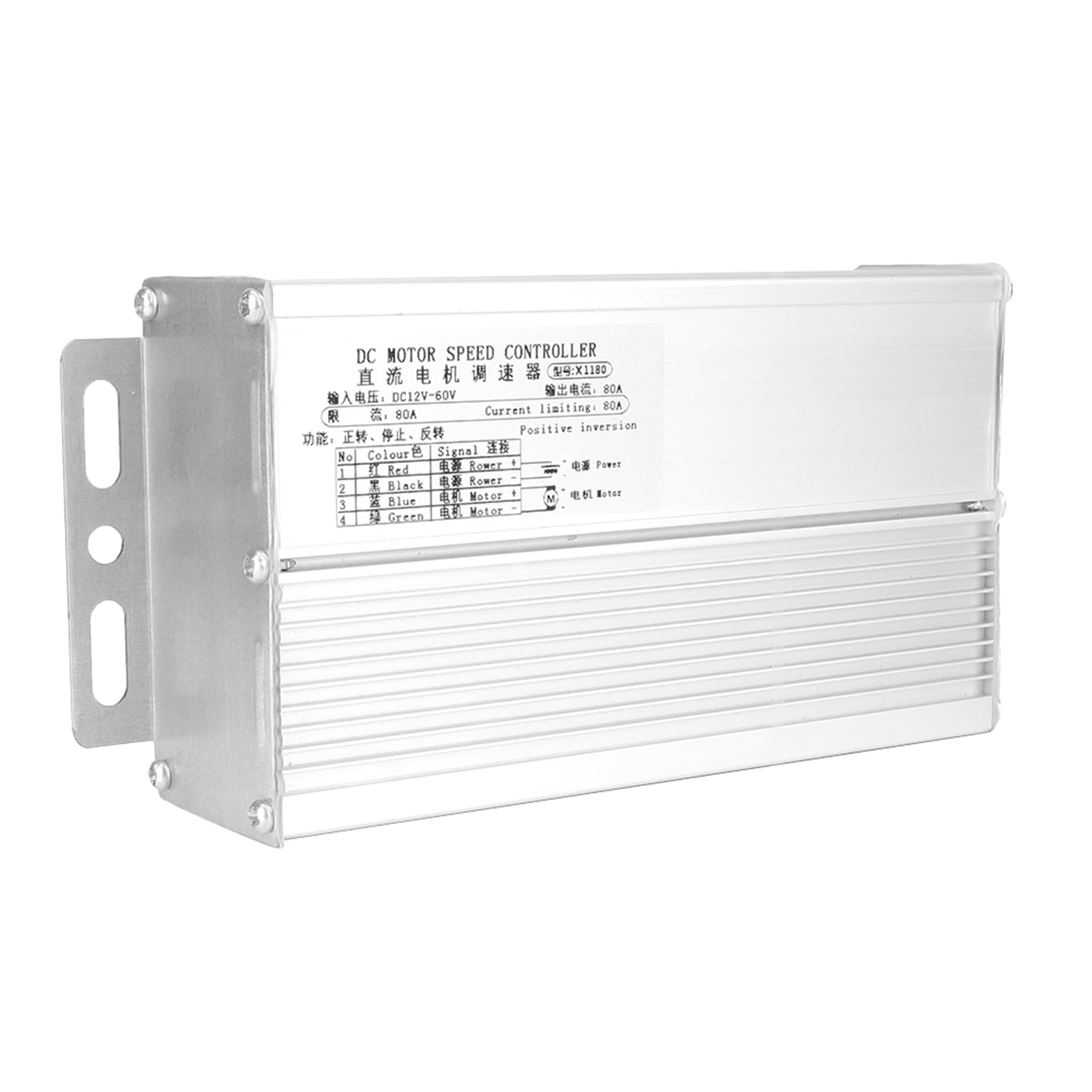 Controlador de Velocidad para Motor de CC 12-60V Regulador de Gobierno 80A