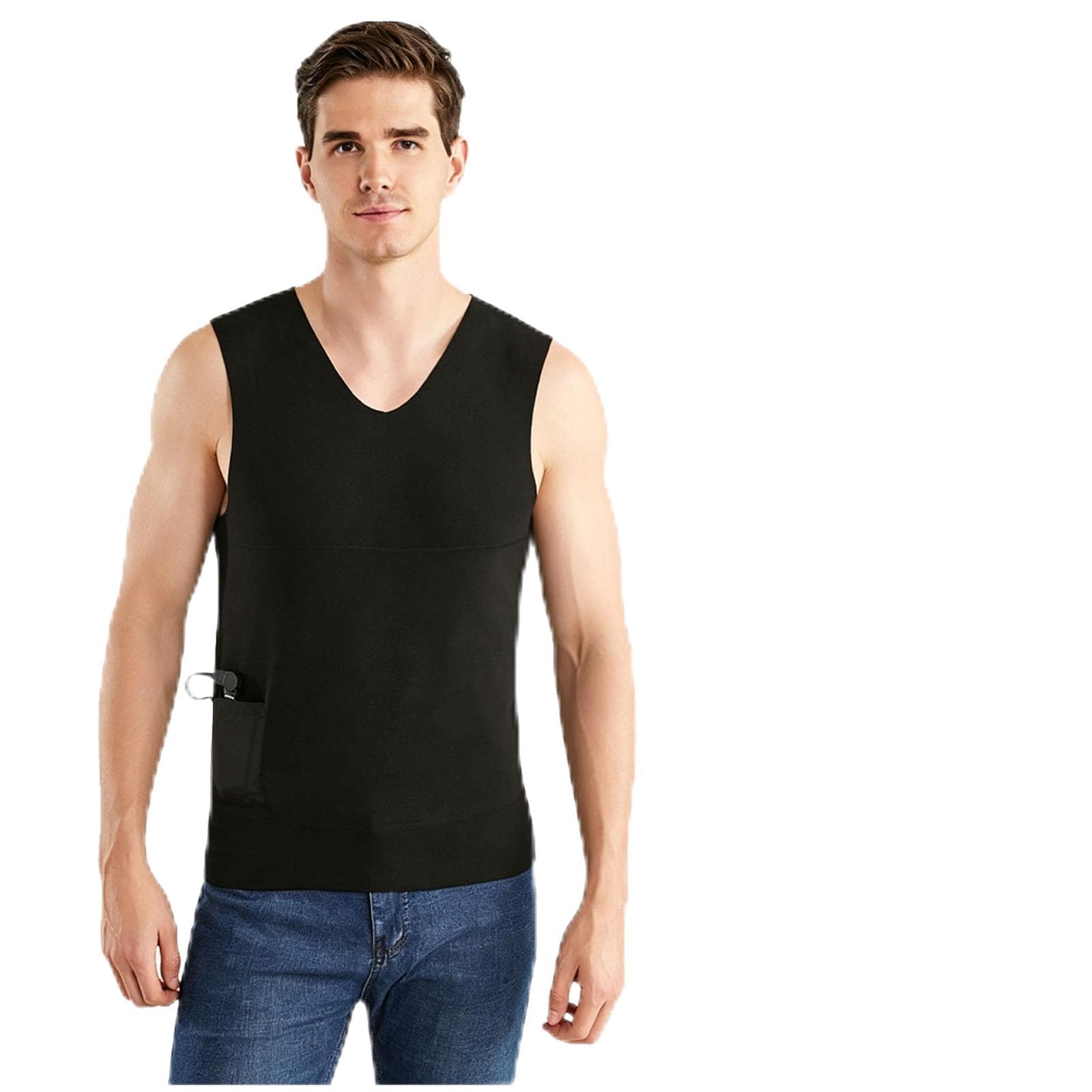 Gilet Riscaldato Elettrico Donna Uomo, Biancheria Termica Riscaldata, Canottiere Top Senza Maniche, Maglia Strato Base, Senza Batteria