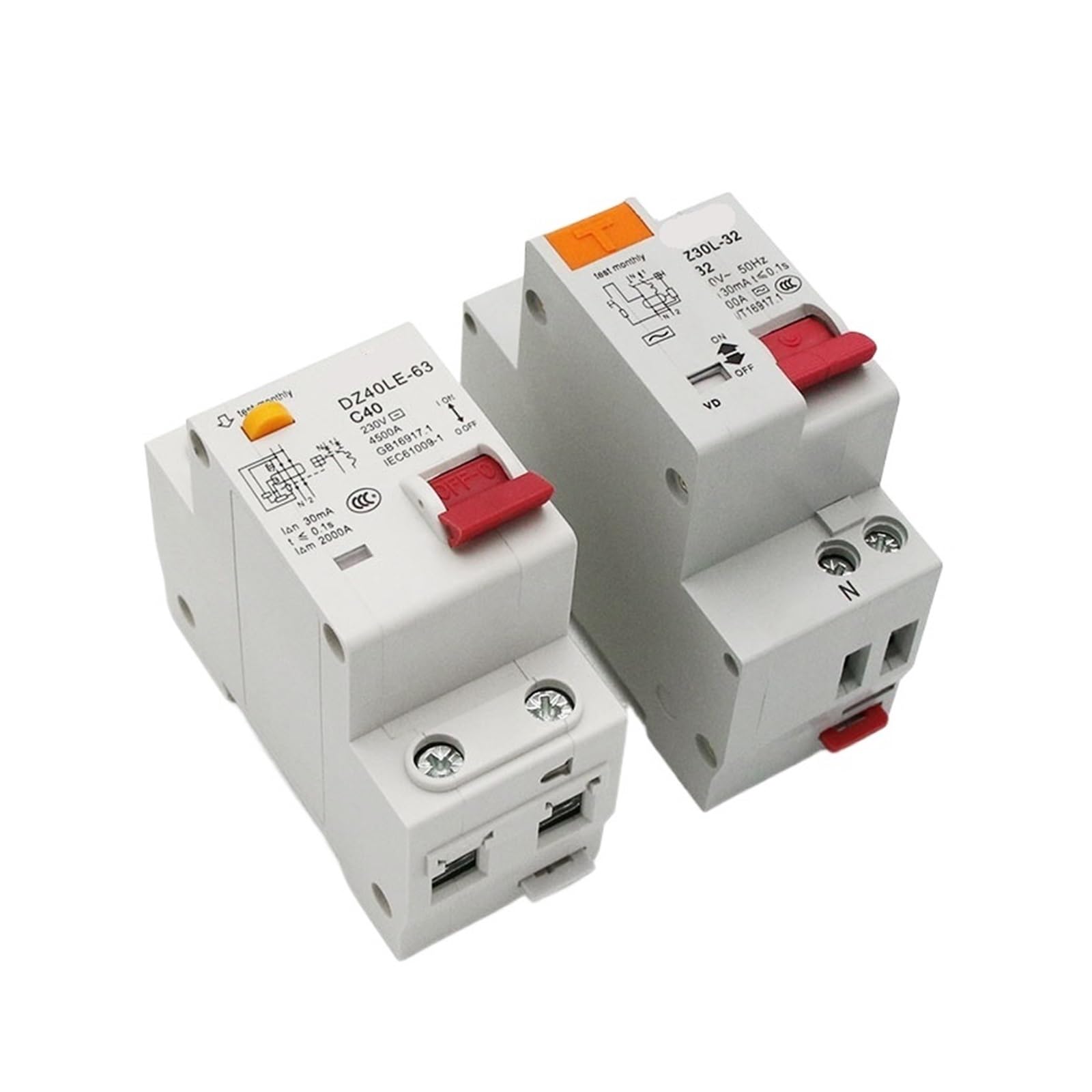 Disyuntor de fugas RCBO de 10A evita averías por cortocircuitos y sobrecargas