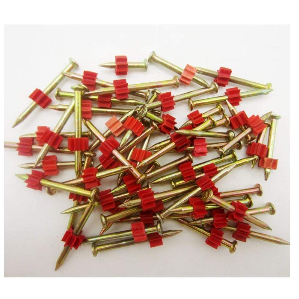Clavo para mampostería de hormigón, Clavos de Acero for Cemento endurecido, Clavos for Disparar, Clavos for Cemento, Clavos de Acero,(22mm (100 Pieces))