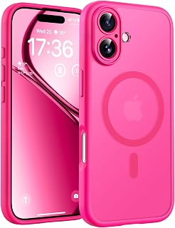 TOCOL for iPhone 17 Case, Compatible with MagSafe, Hot Pink
