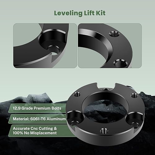 Miniatura 2 de SCITOO Elevadores de 3 pulgadas delanteros y 3 pulgadas de suspensión trasera espaciadores para Toyota para Tundra 2000 2001 2002 2003 2004 2005 2006