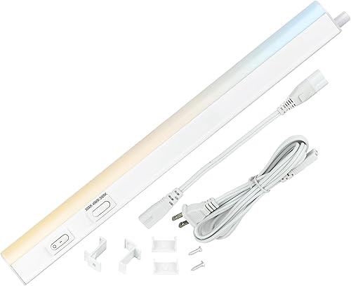 Sunlite Iluminación LED para debajo del gabinete, enchufe de 12 pulgadas enlazables debajo de la encimera para cocina, 16 vatios, 120 voltios, 1600