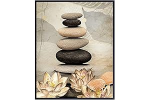 Lotus Flower Wall Art - Serene Boho Home Decor for Mindfulness and Inspiration