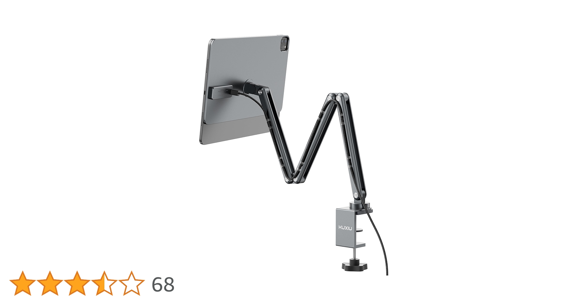 iPad Pro M4 スタンド アーム 13インチワイヤレス充電とスタンド機能 KUXIU X44PRO 磁気ワイヤレス iPad 充電スタンド 360 回転ベース